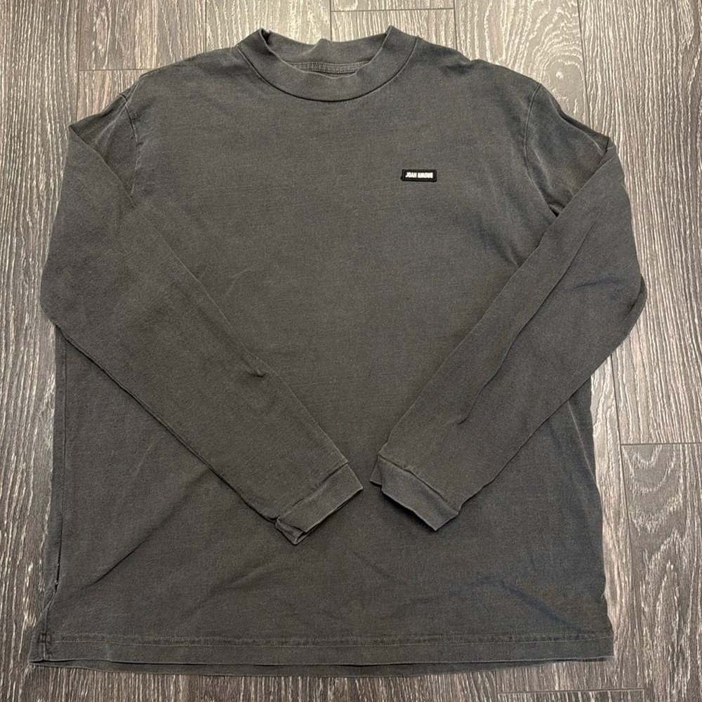Joah brown oversized long sleeve tee